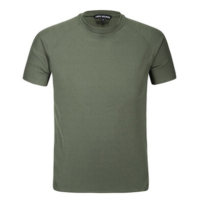 

2016 Brand Outdoor Short SleeveTactical T-Shirt Men Hiking Camping Round Collar Coolmax Men's TShirt Quick Dry T-Shirts