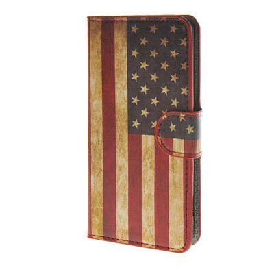 

MOONCASE U.S American Flag Leather Side Flip Wallet Card Slot Stand Pouch чехол для Sony Xperia Z4 Compact (Mini) a09