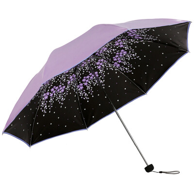

Paradise umbrella full shade UPF50 color change flash vinyl 30 fold umbrella 31851E lilac purple
