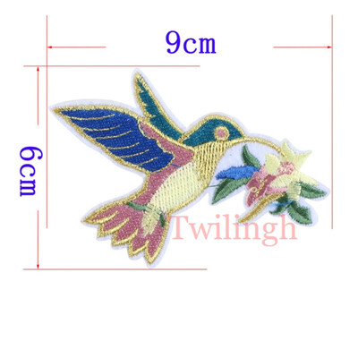 

1 Pcs Top New Brand Clothes Patches Bird Fish Flower Embroidered Patch DIY Iron On Sew Fabric Repair Clothing Wedding Patches