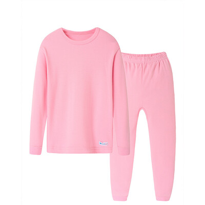 

Three Torches THREEGUN Underwear Set Sleeping Soft Cotton Boy Round Collar Long Sleeve Underwear Set 29123D0 Light Lemon 130