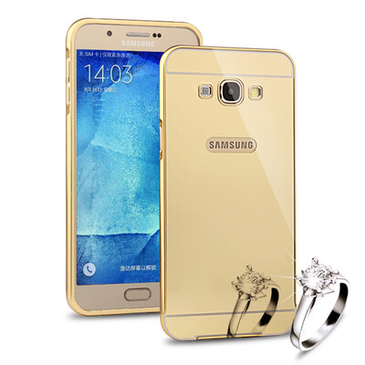 

MOONCASE металлический каркас тонких край зеркало "2 в 1 случае прикрытие для Samsung Galaxy A8