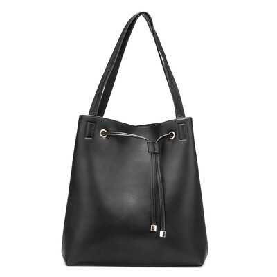 

High quality solid women PU leather handbags casual shoulder tote bag for ladies large bag famous brand bolsas feminina