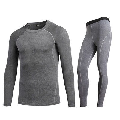

Quick Dry Tracksuit For Men Fitness Tight Long Sleeve T-Shirt Pant MenS Suit