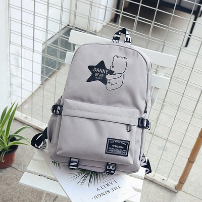 

New Printed Backpack Canvas Leisure Travel Ladies Backpack Low-priced Mens Fashion Student Bag cat