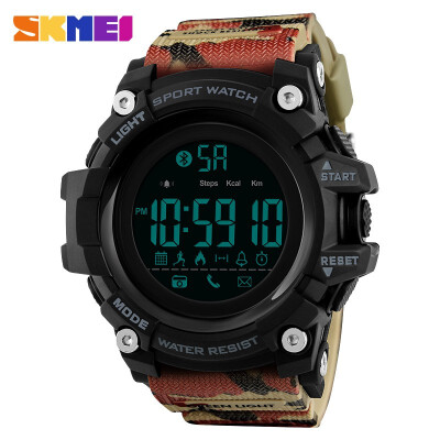 

SKMEI Men Smart Watch Pedometer Calorie Chronograph Fashion Outdoor Sports Watch 50 Meter Waterproof Digital