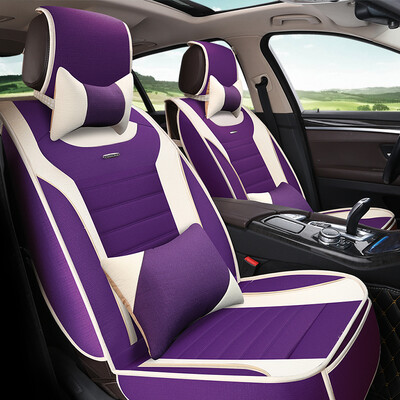 

BOLISH five four seasons GM car seat car seat cushion winter cushion imitation linen all-inclusive car seat cover seat cover car seat seat cover full hemp luxury purple