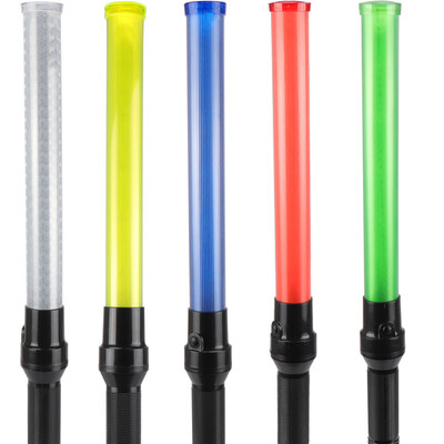 

Tuna multi-function yellow battery section baton traffic road safety dredge baton concert flashing light stick warning stick road warning