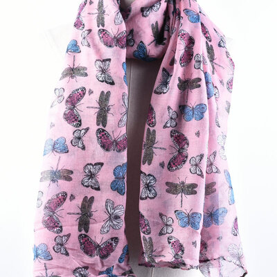 

Guttavalli Nice Women Soft Butterfly Shawl Summer Chevron Printing Animals Long Scarf Viscose Stripes Геометрические тощие обертки