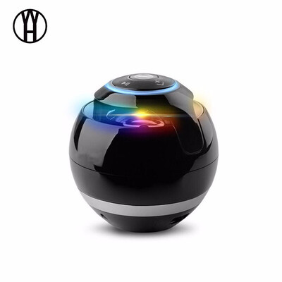 

WH Round Wireless Bluetooth mini Speaker Portable Audio Subwoofer USB MP3 FM AUX Handsfree Calling with Mic For Smartphone