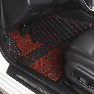 

O beautiful AYM all surrounded by wire ring car mat Toyota Vios special charm black red