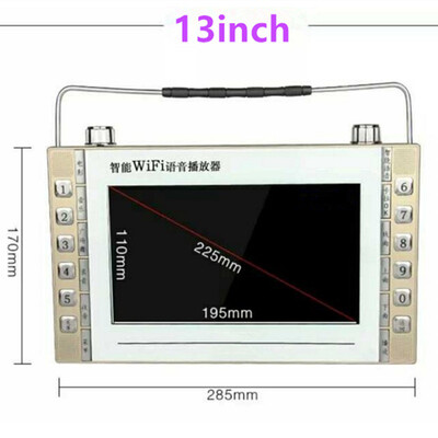

913 inch wireless network video player wifi Internet portable HD game e-book MP4 3 card U disk playback speaker FM radio Karaoke