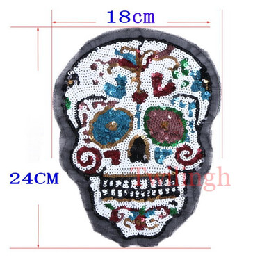 

1 Pcs Clothes Patches Iron On Sequined Patch Bow Flower Love Star Applique DIY Sewing Fabric Repair Clothing Patches Stickers