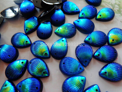 

100pcs 10x14mm Sew На rhinestones темно-синий цвет кристалла AB цвета кристалла капли воды камни камни камни камней