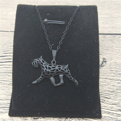 

New Schnauzer Necklace Trendy Style Schnauzer Pendant Necklace Women Pet Jewellery Fashion Animal Dog Jewellery
