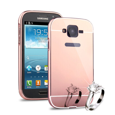 

MOONCASE Metal Frame Edge Mirror Back 2 in 1 Thin Case Cover for Samsung Galaxy Grand I9080