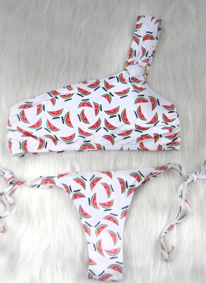 

2018 Women Print Bikini Set Push Up Padded Bandage Swimsuit Swimwear Bathing Suit