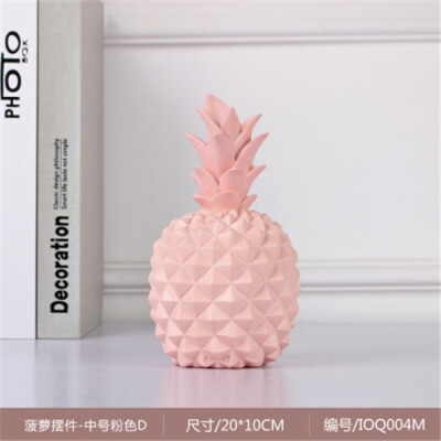 

Nordic ins creative resin pineapple Storage tank piggy bank figurines living room TV cabinet home personality decorative ornament