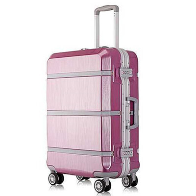

202428 inch spinner ABS PC PU splice rolling luggage bag hardside cabin trolley suitcase case Aluminum frame brushed travel box