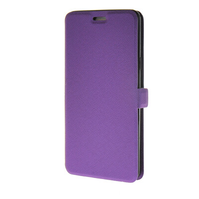 

MOONCASE Cross pattern Flip Pouch Leather Wallet Slim Stand чехол для Samsung Galaxy A7 Purple