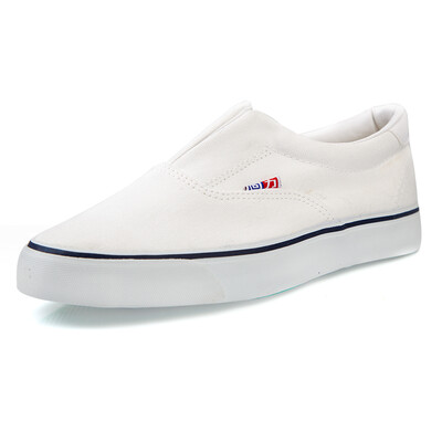 

Backrest Warrior retro deck shoes a pedal lazy shoes trend men&women shoes solid color canvas shoes WJ-8 white 41