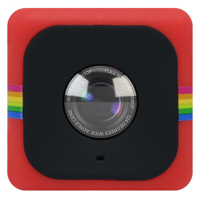 

Polaroid Polaroid CUBE sports camera red 1440P HD smart WIFI 124 degrees wide angle 8 million pixels F20 aperture built-in lithium