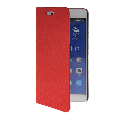 

MOONCASE Slim Leather Side Flip Wallet Card Slot Pouch with Kickstand Shell Back чехол для Huawei Honor 6X Red