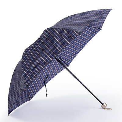

Red leaf umbrella Scottish style plaid tri-fold umbrella umbrella 30 fold steel umbrella multi-color random send