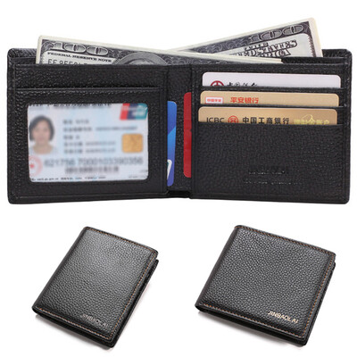 

Men Big Capacity Casual Wallet Holder Leather Business Pure Wallets