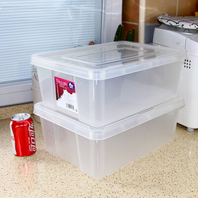 

Home Life A10L Clothing Snacks Toys Kitchen Car Plastic Storage Organizer 3189 Transparent Color Cover 2 Pack