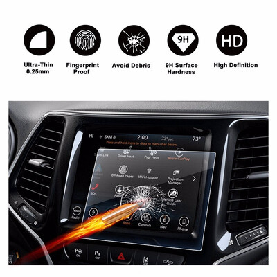 

2014 2015 2016 2017 2018 Jeep Grand Cherokee Uconnect 84 168125MM navigation screen protector