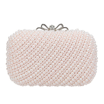 

Fawziya Bow Wedding Purse Pearl Handbag For Women Evening Bag
