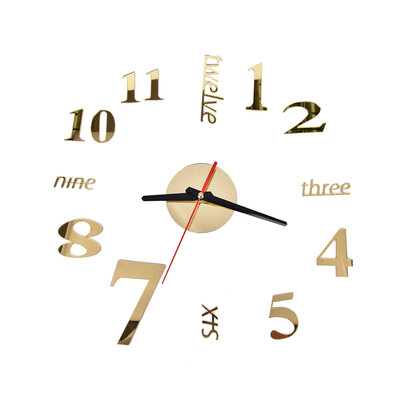 

Современное искусство DIY большие настенные часы 3D дизайн наклейки Home Office Room Decor