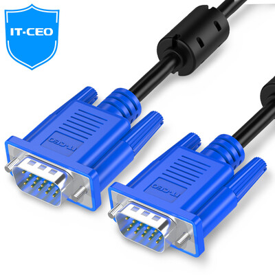 

IT-CEO HDMI to VGA line converter with audio port power supply HD video adapter adapter computer box connection projector TV monitor line black Y1H01Z