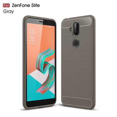 

Goowiiz Phone Case For ASUS ZenFone 5 Lite ZC600KL Fashion Slim Carbon Fiber TPU Soft Silicone Prevent falling