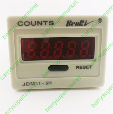 

JDM11-6H electronic counter 6-digit Blackout Memory With Voltage Production Counting DC12V DC24V DC36V AC220V 0-999999 KG11J-6H