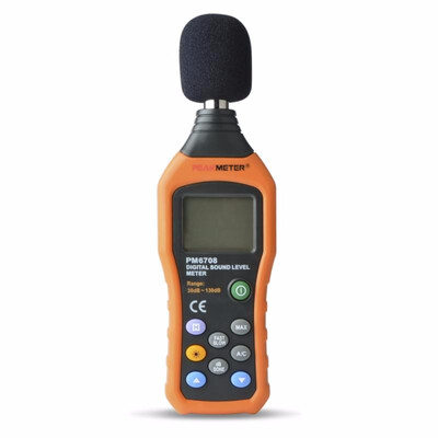 

PEAKMETER PM6708 Logger Tester LCD Digital Audio Decibel Sound Noise Level Meter Monitor 30 dB to 130 dB