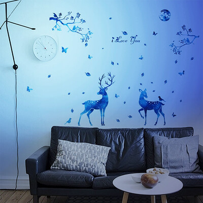 

Jiangnan leaf 3D stereo wall sticker stickers living room TV background wall bedroom decoration stickers
