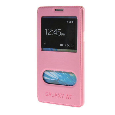 

MOONCASE Samsung Galaxy A7 чехол для View Leather Flip Pouch Bracket Back Cover Pink