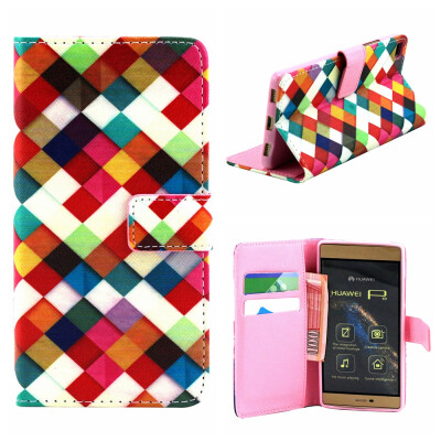 

MOONCASE Cute Pattern Leather Wallet Flip Card Holder With Kickstand Pouch For Huawei Ascend P8