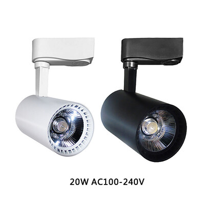 

COB 20W 30W Led Track light aluminum Ceiling Rail Track lighting Spot Rail Spotlights Replace Halogen Lamps AC220V