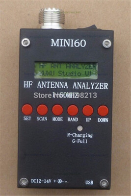 

Mini HF ANT SWR Antenna Analyzer SARK100 For Ham Radio Hobbists with 37v li-on battery bluetooth version