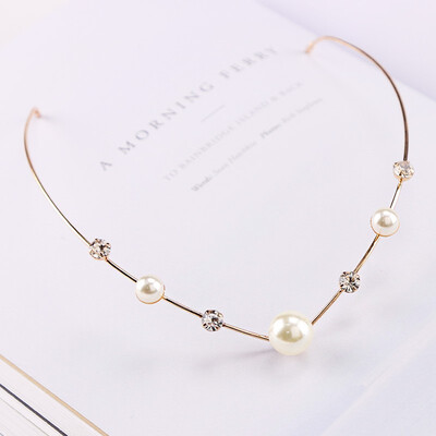 

1PC New Arrival Fashion Headbands For Women Crystal Alloy Hairbands Back Holder Headwear Girls Lovely Hair Band Hair Accessories