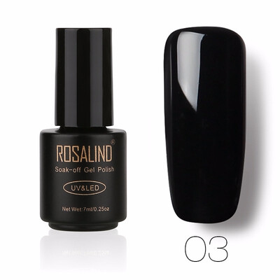 

ROSALIND Gel 1S Black Bottle 7ML Cat EyesChameleon Magnet A01-12 Gel Nail Polish Nail Art UV LED Soak-Off Bling Gel Lacquer