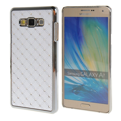 

MOONCASE Galsxy А7 Футляр Роскошные Chrome горный хрусталь Bling Звезда задняя крышка чехол для Samsung Galsxy A7 Белый