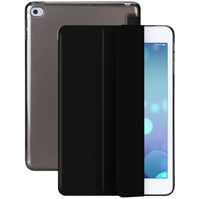 

BIAZE Apple iPad Air2 protective cover iPad6 Tablet PC protection shell light&drop intelligent sleep three fold leather gloves youth series PB12-King Kong black