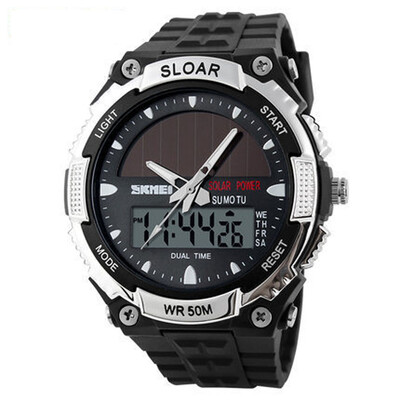

SKMEI 0931 Men's Energy Solar Digital Military Waterproof Sport LED Watches