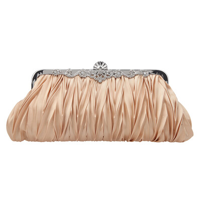 

Fawziya Satin Pleated Clutch Purses For Women Evening Clutches For Wedding And Party