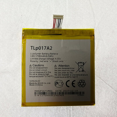 

High Quality 1700MAH Built-in battery For Alcatel OT-6012ADEW TCL S530T TLP017A2 SmartphoneTrack Number