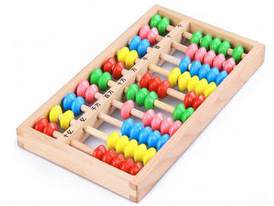 

New Wooden Baby Toy Small Size Montessori Baby Toy Beech Abacus Teaching Learning Educational Preschool Training